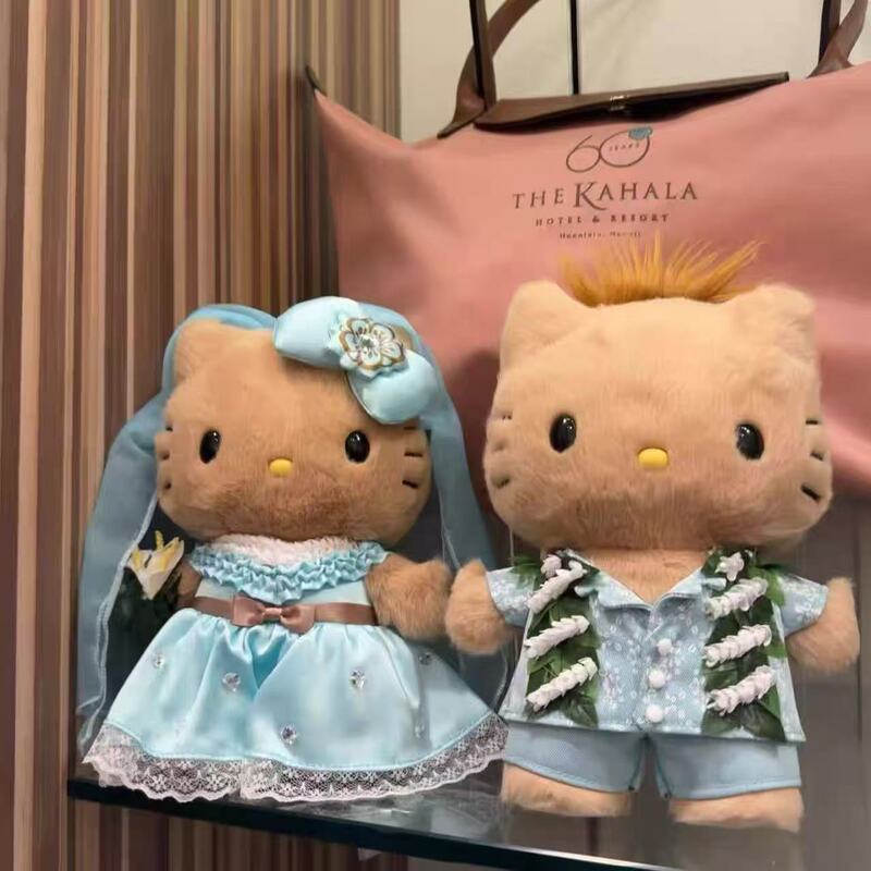 卡通动漫新款联名限定款蓝调风情KT毛绒公仔婚礼主题婚纱套装批发|undefined