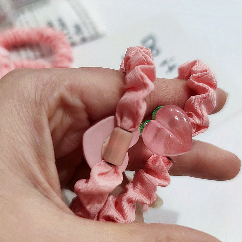 Pink Peach Sausage Rings