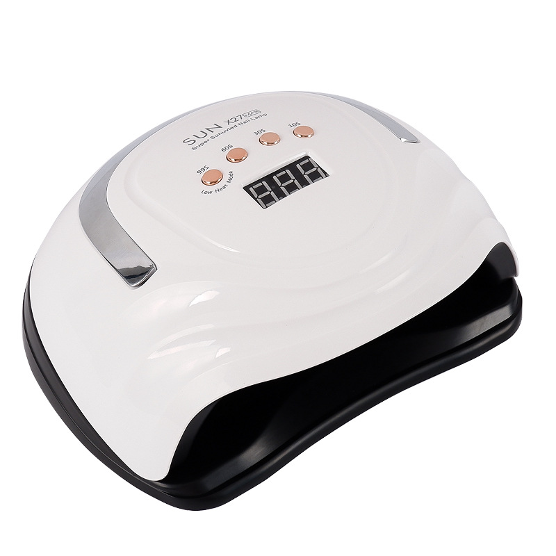Lámpara de uñas de alta potencia transfronteriza de 380W, pegamento de esmalte de uñas UV, lámpara de curado led, lámpara de fototerapia inteligente de secado rápido