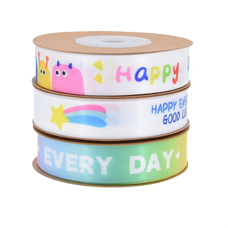 Transfronterizo nueva cinta de cumpleaños feliz decoración de la torta cinta regalo de los niños regalo embalaje regalo de la cinta