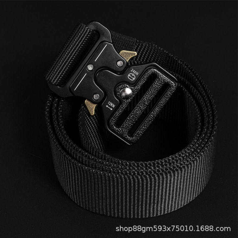 3.8 Cinturón táctico de cobra ancho de nylon imitado cinturón funcional militar de hombre cinturón multifuncional de combate al aire libre cinturón