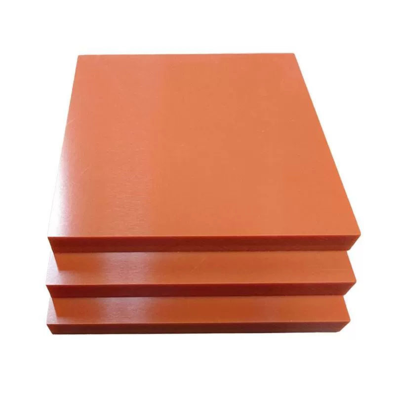 Tablero de madera eléctrica naranja rojo aislante tablero de madera de goma resistente a altas temperaturas procesamiento de forma especial procesamiento de tallado tamaño de corte cero