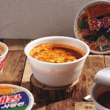 韓國食品泡面方便面農心86碗面辣牛肉拉面辣白菜桶裝小杯面宿舍