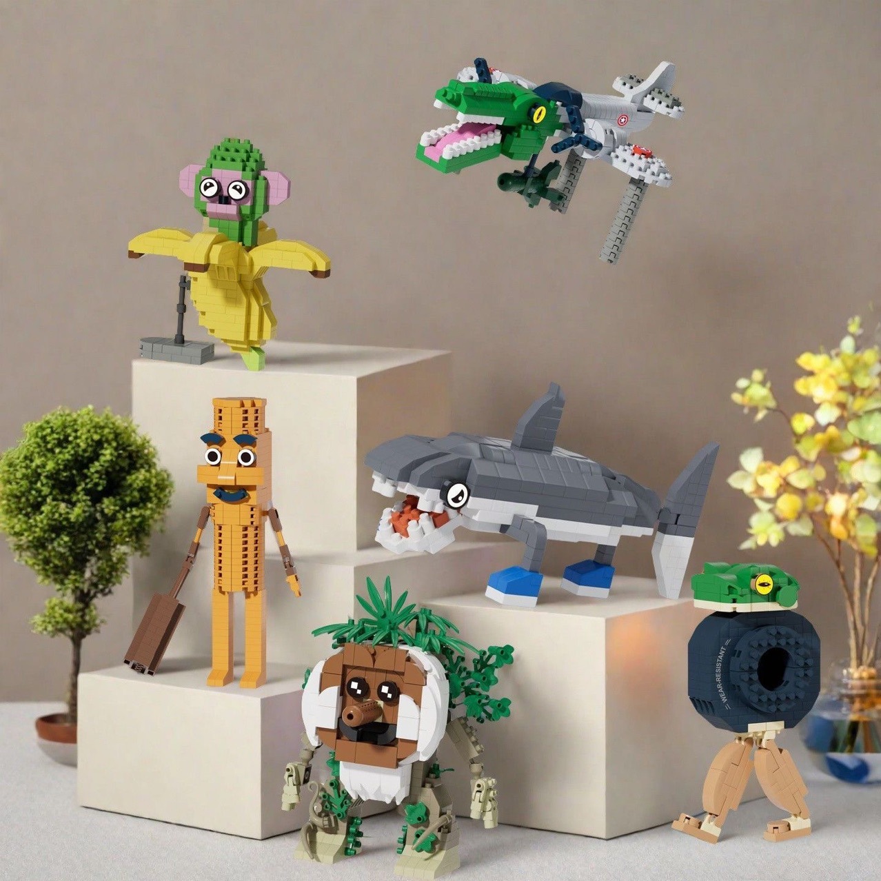 Compatible con Lego transfronterizo AI Mountain Sea Jing tung sahur