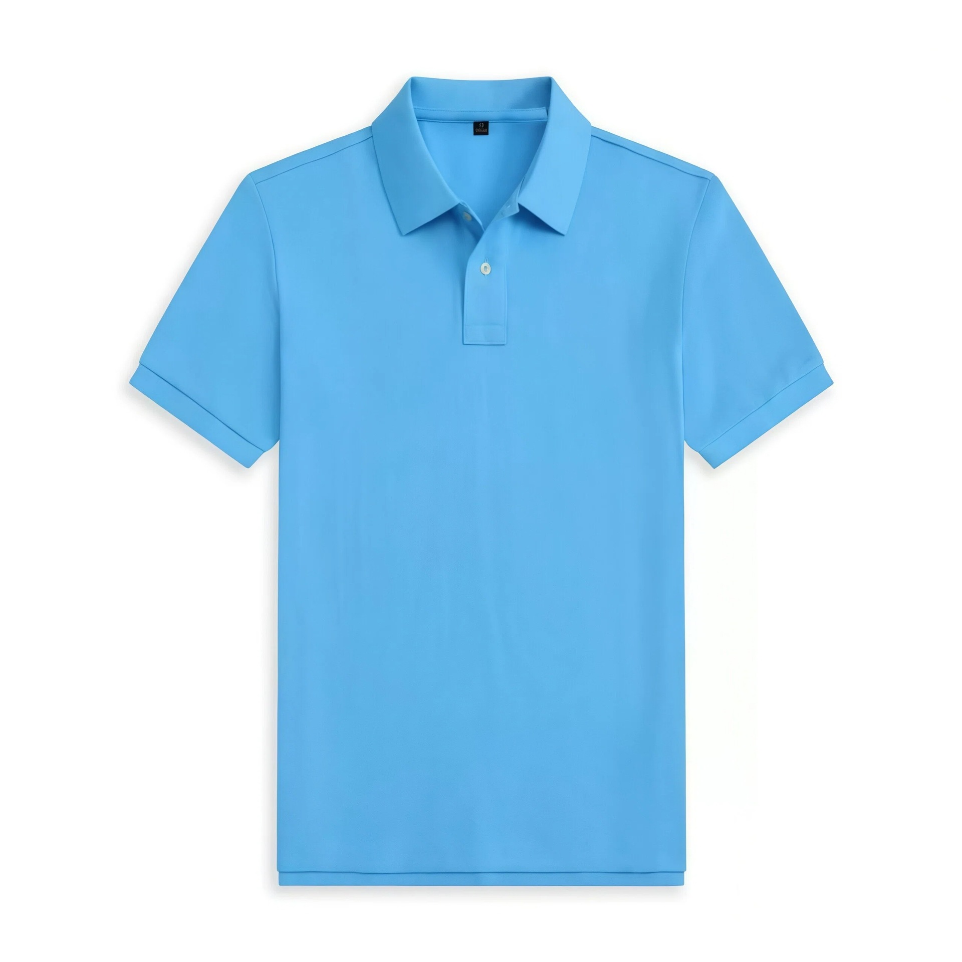 Camisa Polo de Manga Corta para Hombre de Poliéster, Transpirable para Verano