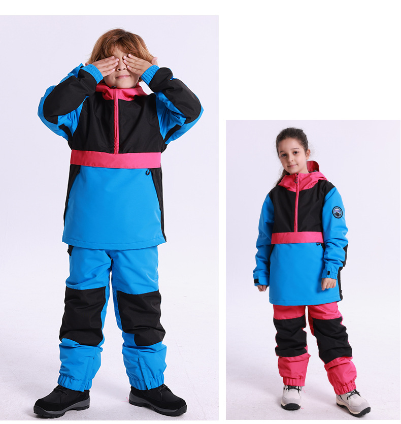Neuer Winter-Kinder-Skianzug für Männer, winddicht, wasserdicht, warm, Schneeanzug, Outdoor-Snowboardanzug für Mädchen_voghion.com