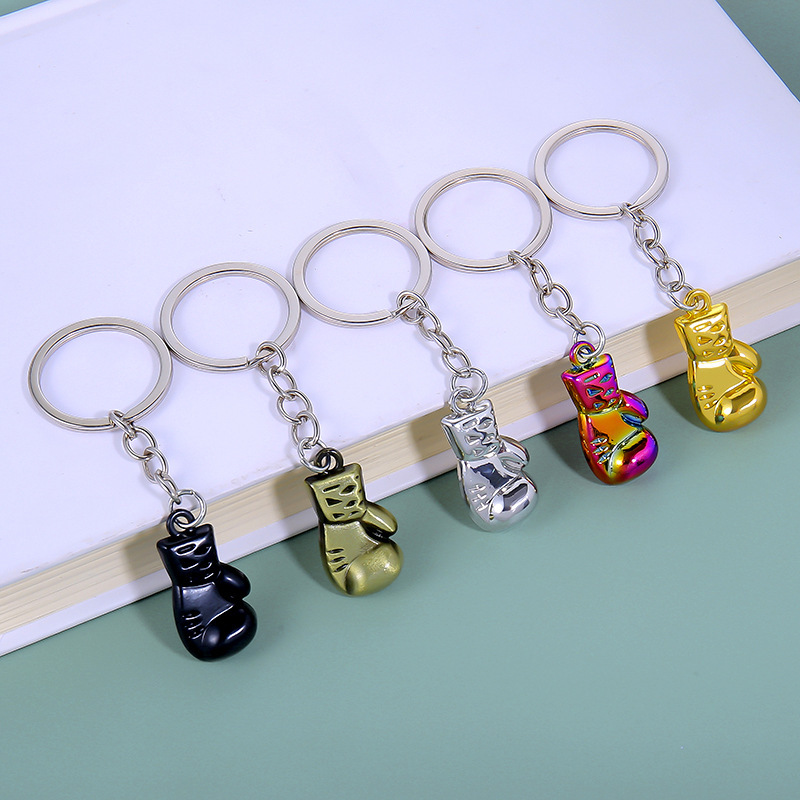 Men's Fitness Fight Gloves Metal Keychain Club Boxing Cover Bag Pendant Competition Commemorative Gift Men's Fitness Fight Gloves Metal Keychain Club Boxing Cover Bag Pendant Competition Commemorative Gift