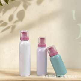 现货厂家卡口瓶慕斯瓶pet100ml护肤包材圆肩瓶洁面慕斯泡沫按压瓶