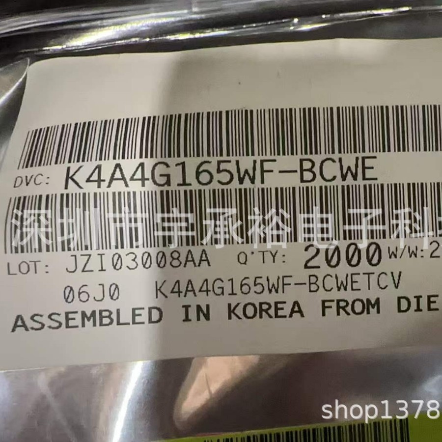 K4A4G165Wf-Bcwe Samsung Memory Original Package in Stock