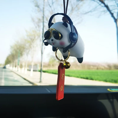 Mirror Pendant Car Decoration Women's — Car hanging - dj-lanyard-panda-rich