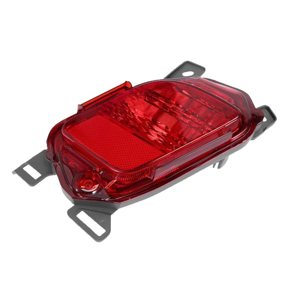 Aplicable a TOYOTA 15 / 16 / 17 / 18 Nuevo Highlander parachoques trasero semieconjunto decoración reflectante luz de niebla trasera