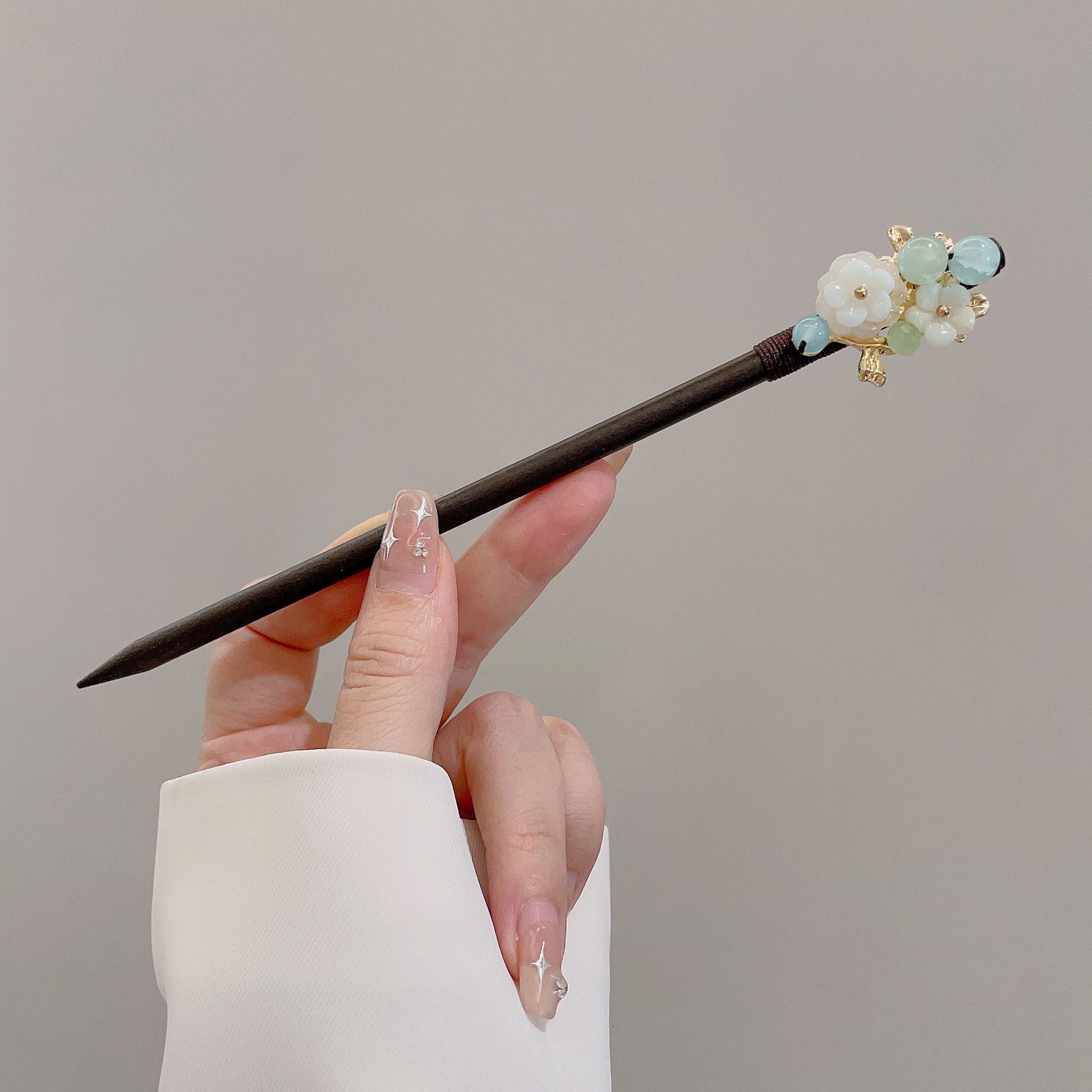 Nuevo estilo chino estilo antiguo borla horquilla para las mujeres 2024 nuevo alto grado updo mapache chaleco falda hanfu diario accesorios para el cabello