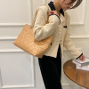 Demi-season capacious shoulder bag for leisure, fashionable one-shoulder bag