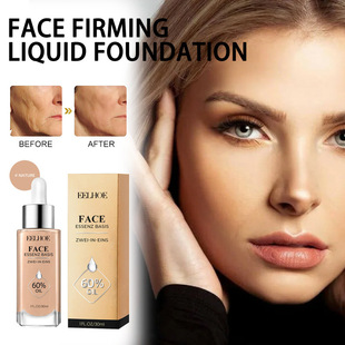 EELHOE Facial Exquisite Foundation Liquid Skin Concealer Lasting No Makeup Permeation Brightens Skin Color Beauty Base Makeup