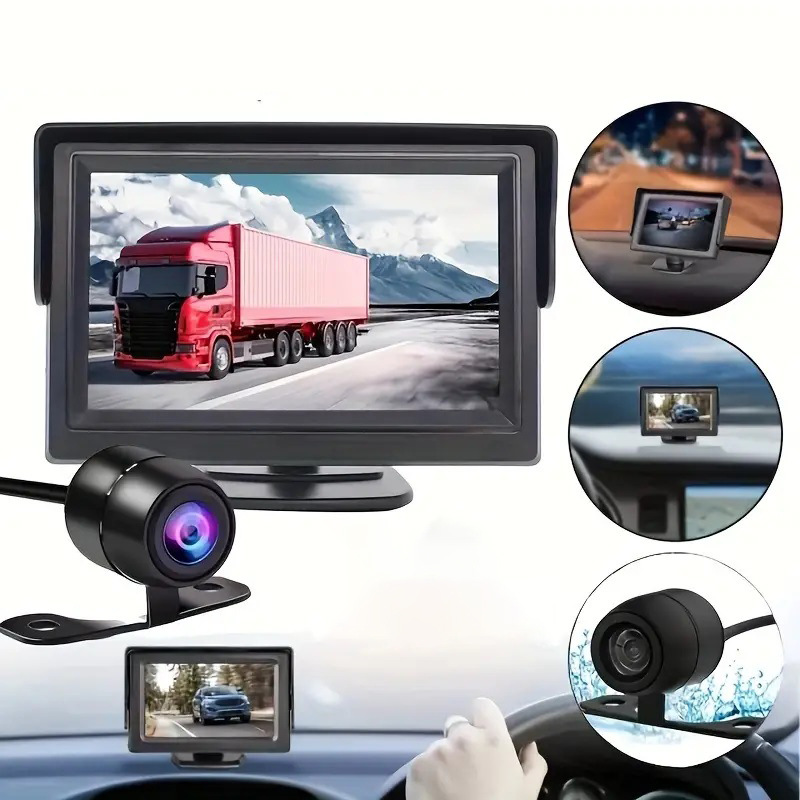 Neutral Car Reversing Image 4.3inch Desktop High-Definition Car Display Ahd Rearview Mirror Car Display