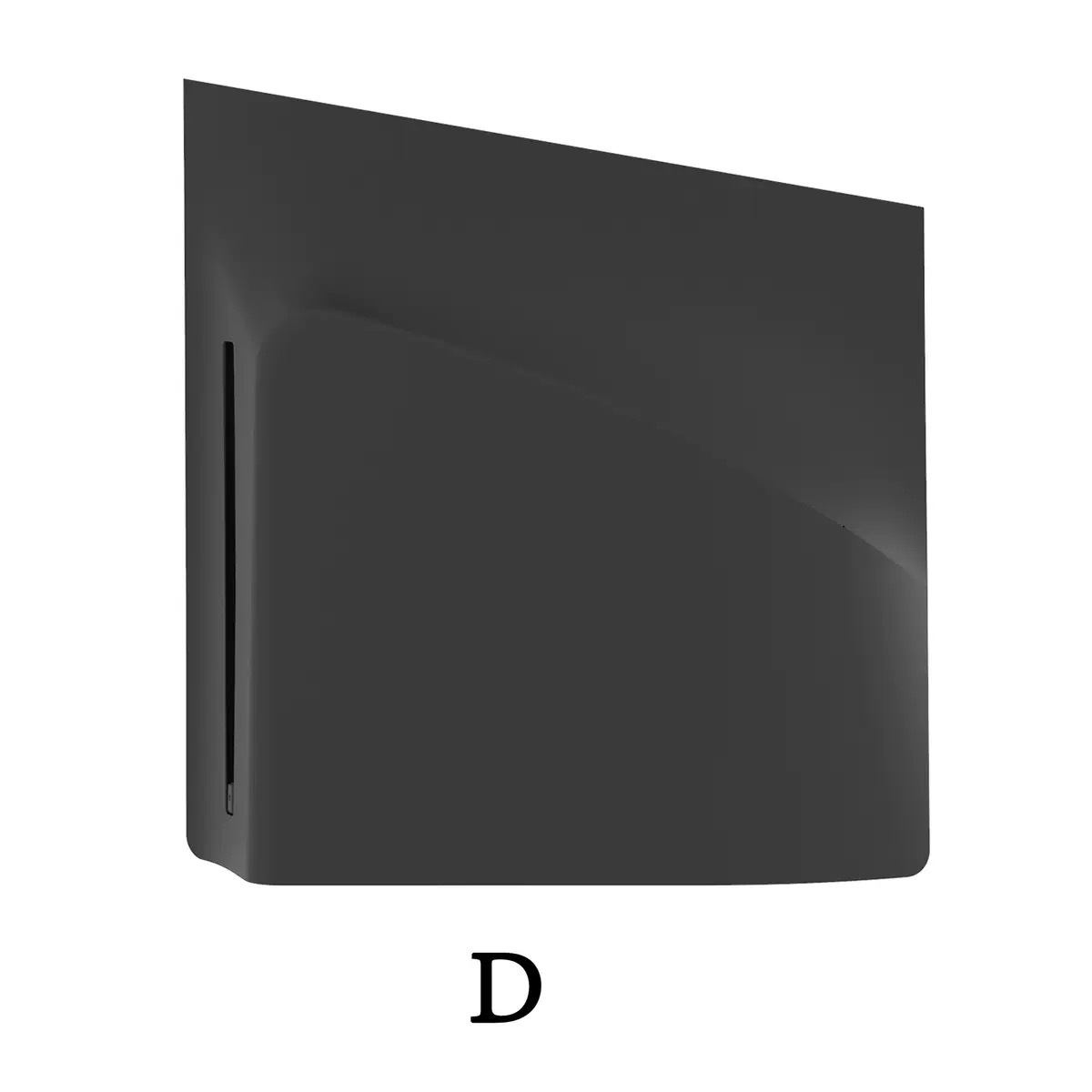 PS5 Slim Anniversary Case Replacement Grey Game Console Case Removable Black Slim Case