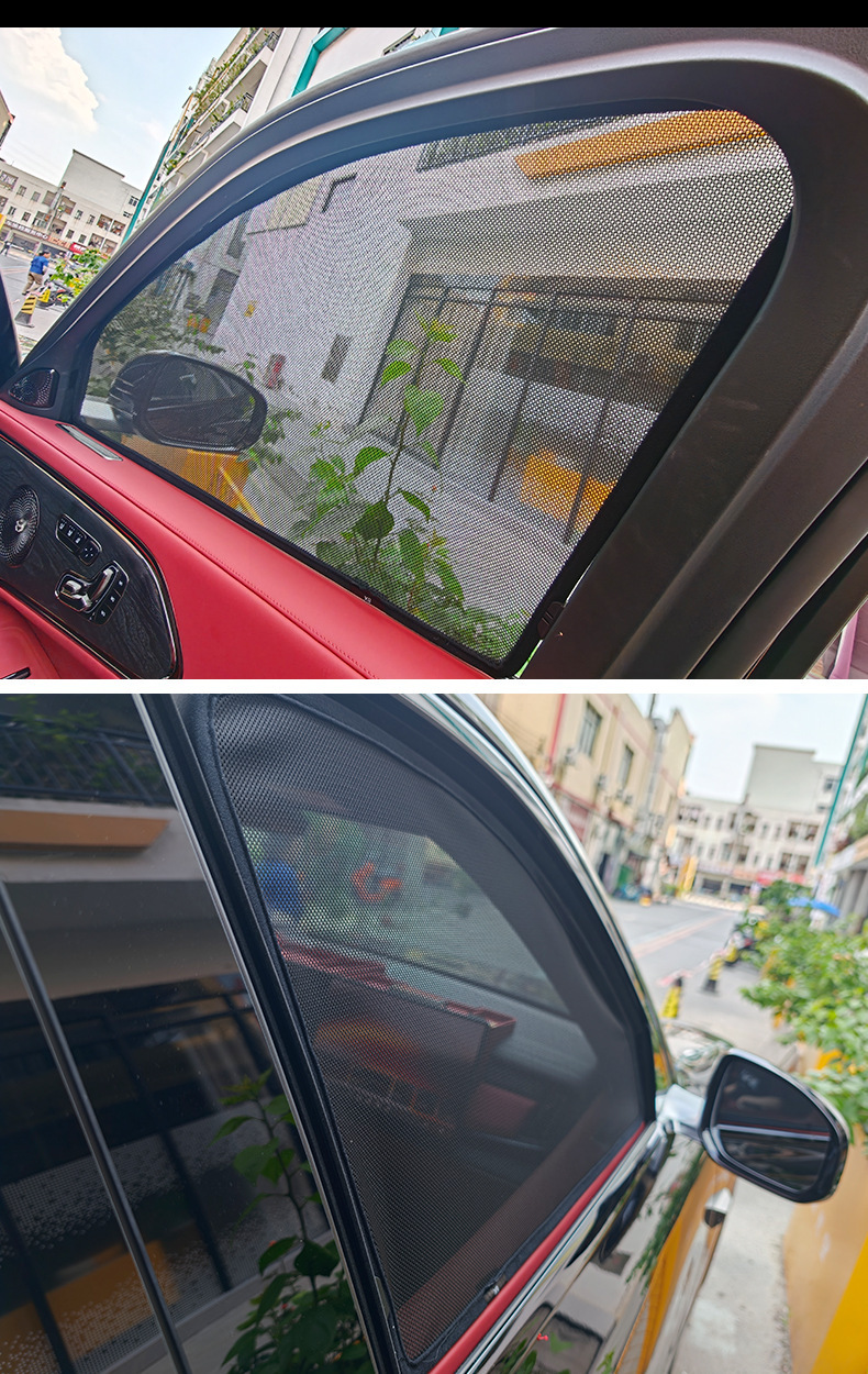Suitable for Zeekr 8X/9X Cassette-Type Magnetic Car Front Window Mosquito Net and Full-Window Sunshade