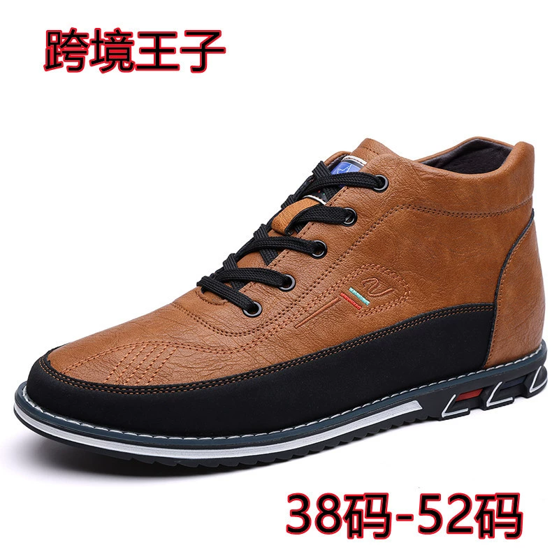 Трансграничный принц внешней торговли мужская обувь высокого размера большой размер 48 размер шнуровка Мартин сапоги на открытом воздухе