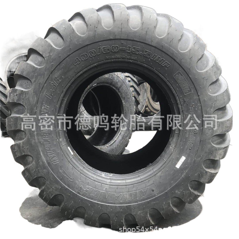 400/60-15.5 neumático + anillo de acero + cabeza del eje + cojinete