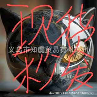 ���R�dLuxury Black Cat Stone Sculpture ���A��؈ʯ���֬����