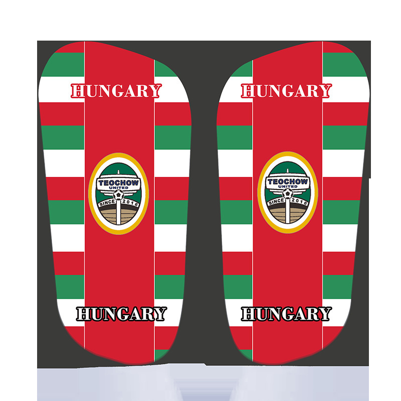 Tablero de piernas de fútbol de transferencia de sublimación 3D 2022 tema de la Copa del Mundo para adultos y niños equipo de protección de fútbol para personalizar