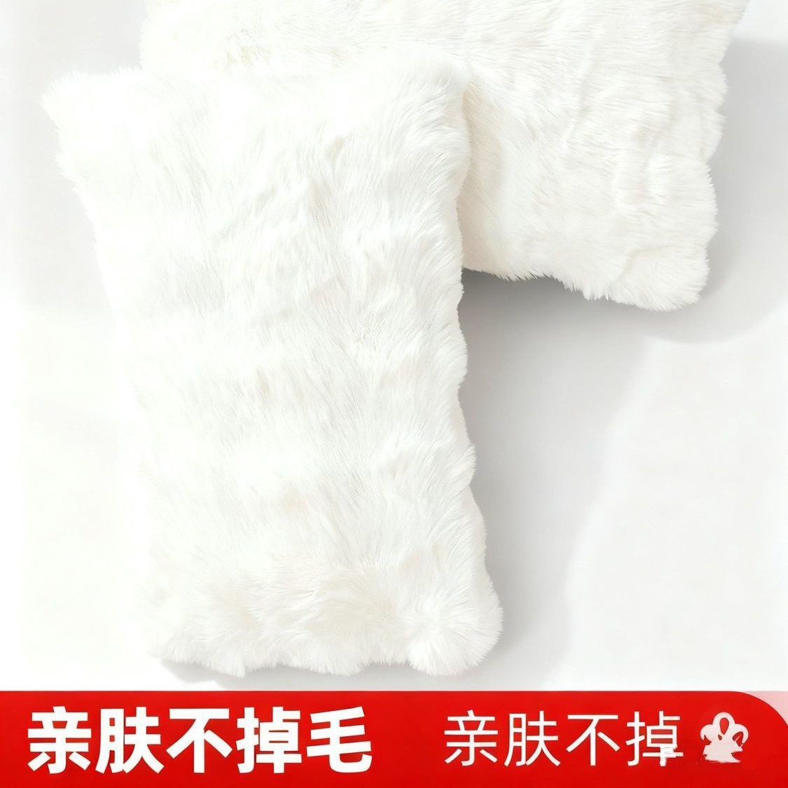 Vintage Cream-Style Pillow Cushion Lumbar Pillow for Living Room French Small Fragrance Style Soft Plush Sofa Cushion Cover