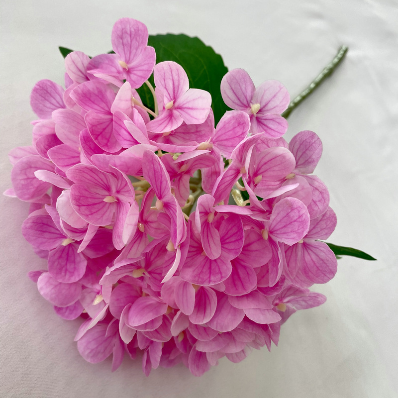 手触り婉曲約72枚のアジサイの家庭装飾花芸結婚祝いに偽花の手触りソフトゴムを配置してアジサイの花をシミュレーションした|undefined