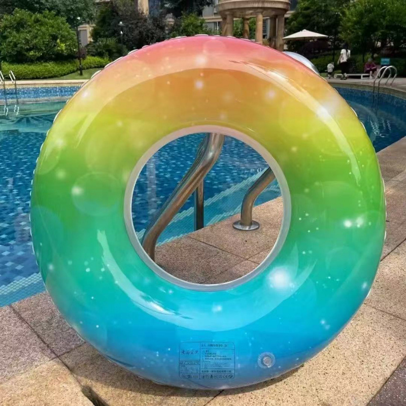 Anillo de Natación Infantil de PVC Ecológico, Inflable y Anti-vuelco, para Piscina