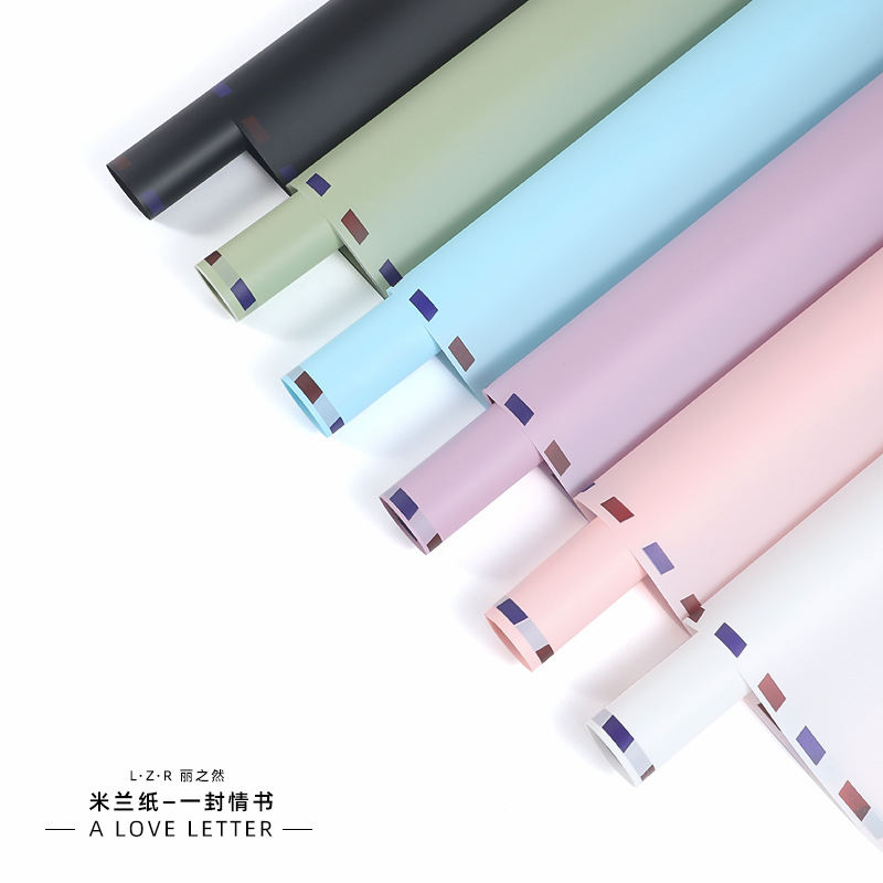 Lizgiran engrosada impermeable caja de regalo papel de embalaje de flores una carta de amor 20 unidades