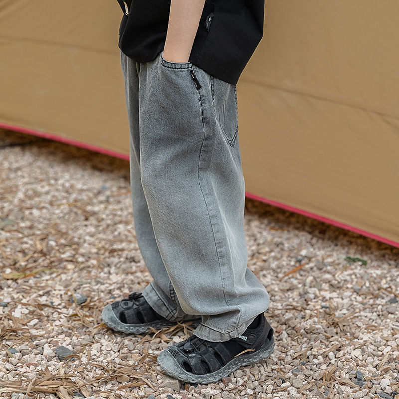 Summer thin denim breathable soft jeans for boys