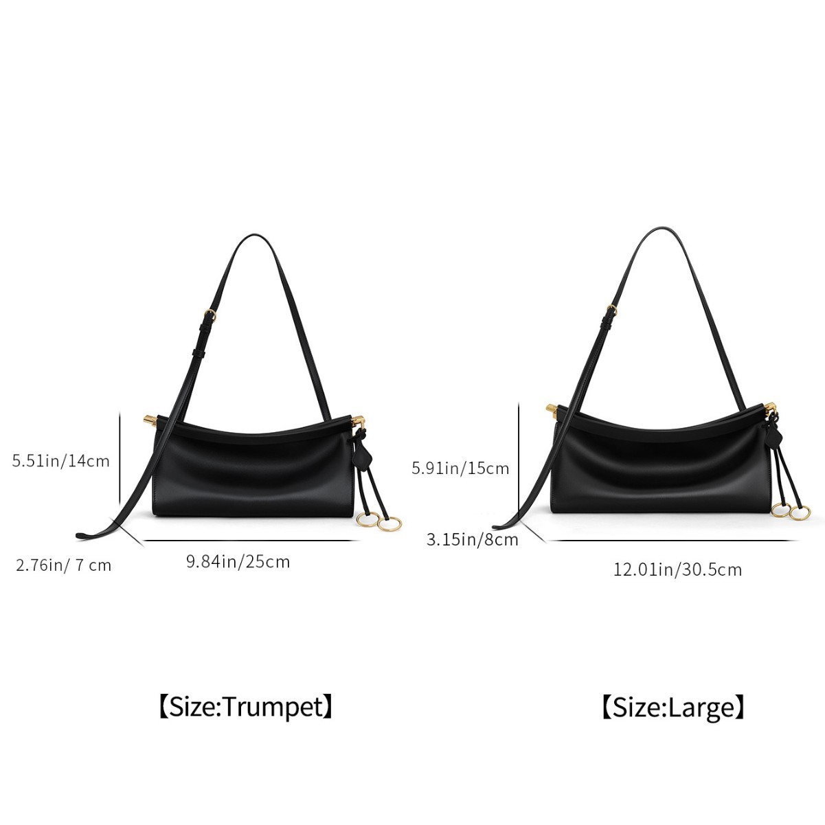 Retro Crescent Baguette Bag for Women - New Luxury Versatile Clip Bag, Single Shoulder Underarm Bag, Commuter OL Handbag - Thumbnail 2
