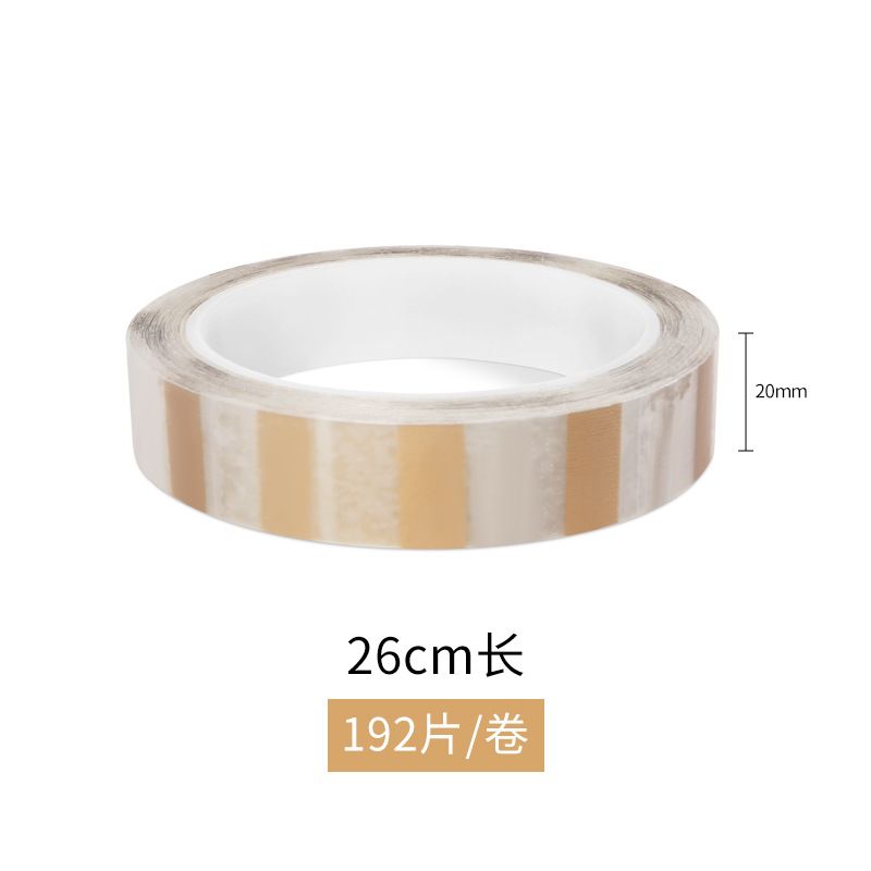Segmento de punto cinta de sellado Cubo de hornear galleta sellado diario cinta adhesiva no residual de hierro puede punto romper cinta de embalaje