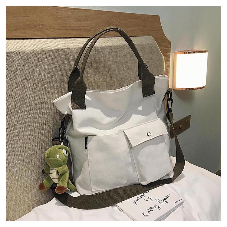 Bolso para mujeres 2024 nueva moda coreana bolso de lona de moda tote bolso de hombro de gran capacidad