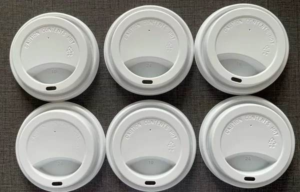 Deep-slot, leak-proof, eco-friendly, export-quality PP disposable paper cups for milk tea and coffee, plastic lids for takeaway milk tea packaging