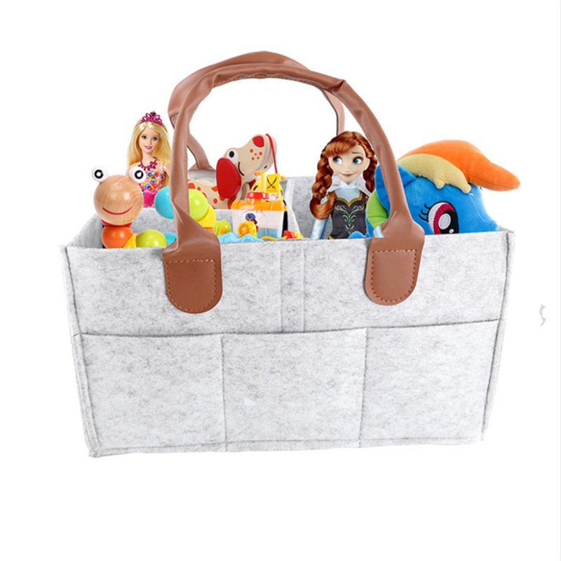 Leather Bar Diaper Bag Diaper Storage Bag Maternal and Infant Products Felt Storage Bag Felt Bag