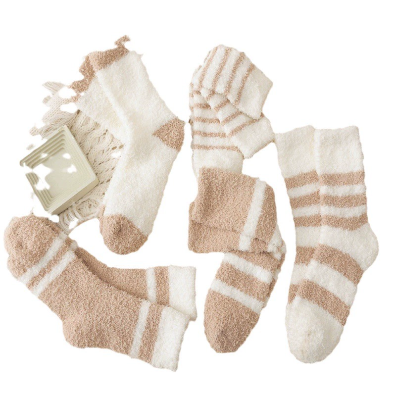Coral velvet demi-season socks, Amazon