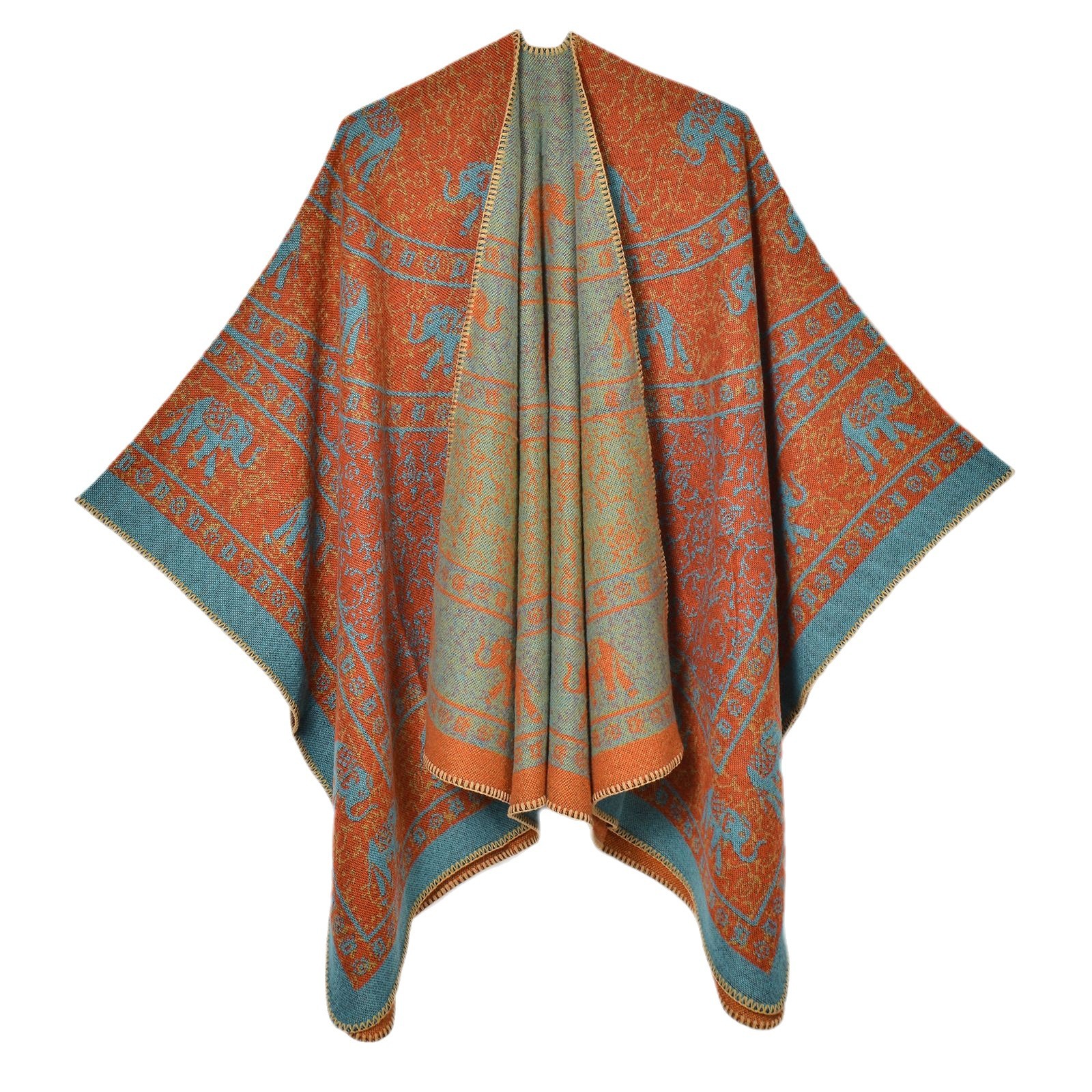 retro ethnic warm cloak