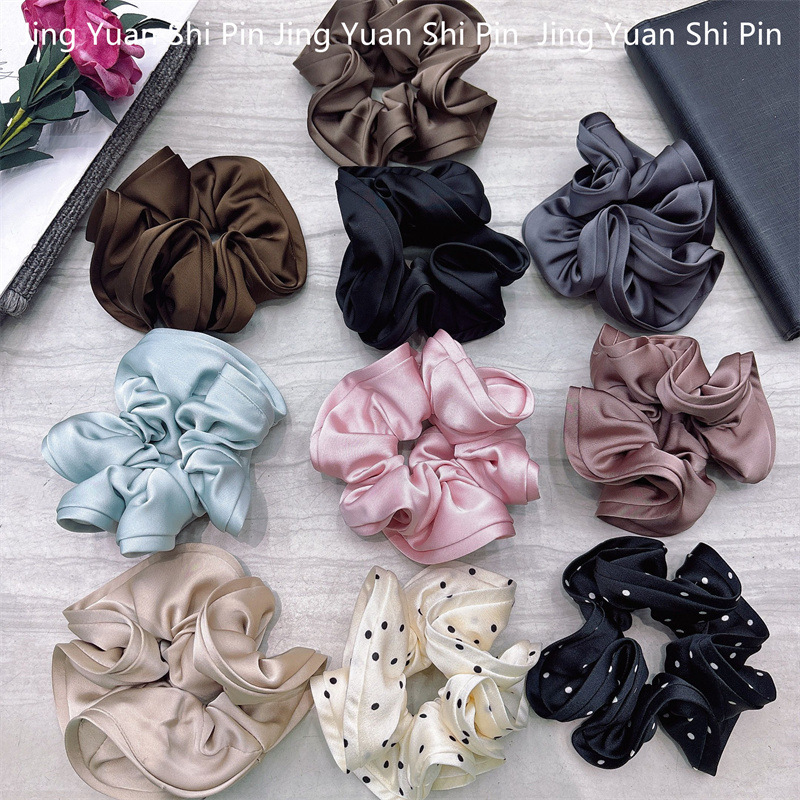 韩版褶皱大肠圈头绳发圈气质马尾发绳百搭扎丸子头皮筋发绳发饰