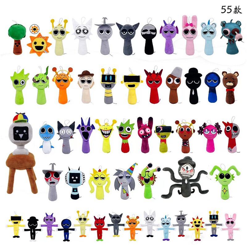 Cross-Border Sprunki Plush Rhythm Doll New Game Peripheral Plush Toy Children's Gift