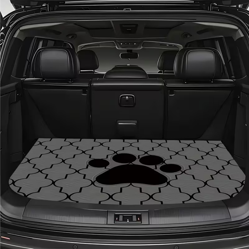 Simple Solid Color Car Trunk Mat, Stain-Resistant and Wear-Resistant, Universal for All Seasons, Water-Absorbent Storage Mat, Cross-Border Temu