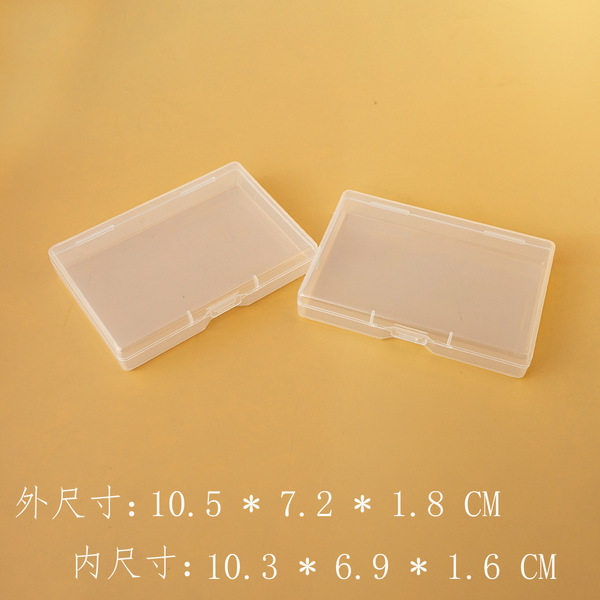 Rectangular transparent plastic crayons