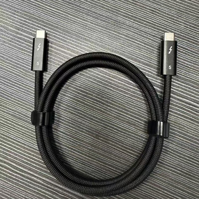 同轴线缆雷电5数据线兼容雷电4/雷电3数据传输80g240W快充快充线|undefined