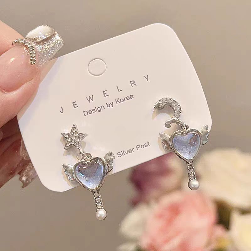 asymmetrical small universal earrings