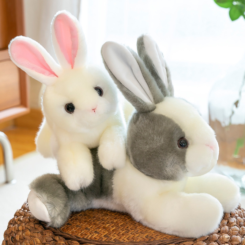 Simulated Teddy Bear Plush Doll Creative Cute White Rabbit Children's Girl Toy Cute Stuffed Animal Gift Wholesale