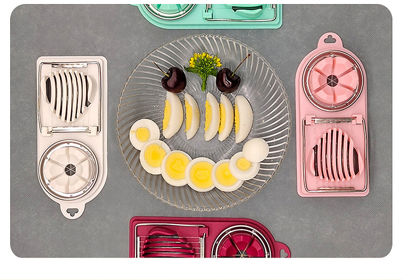 多功能切蛋器 家用鸡蛋皮蛋切片不锈钢分割器厨房神器厨房小工具详情9