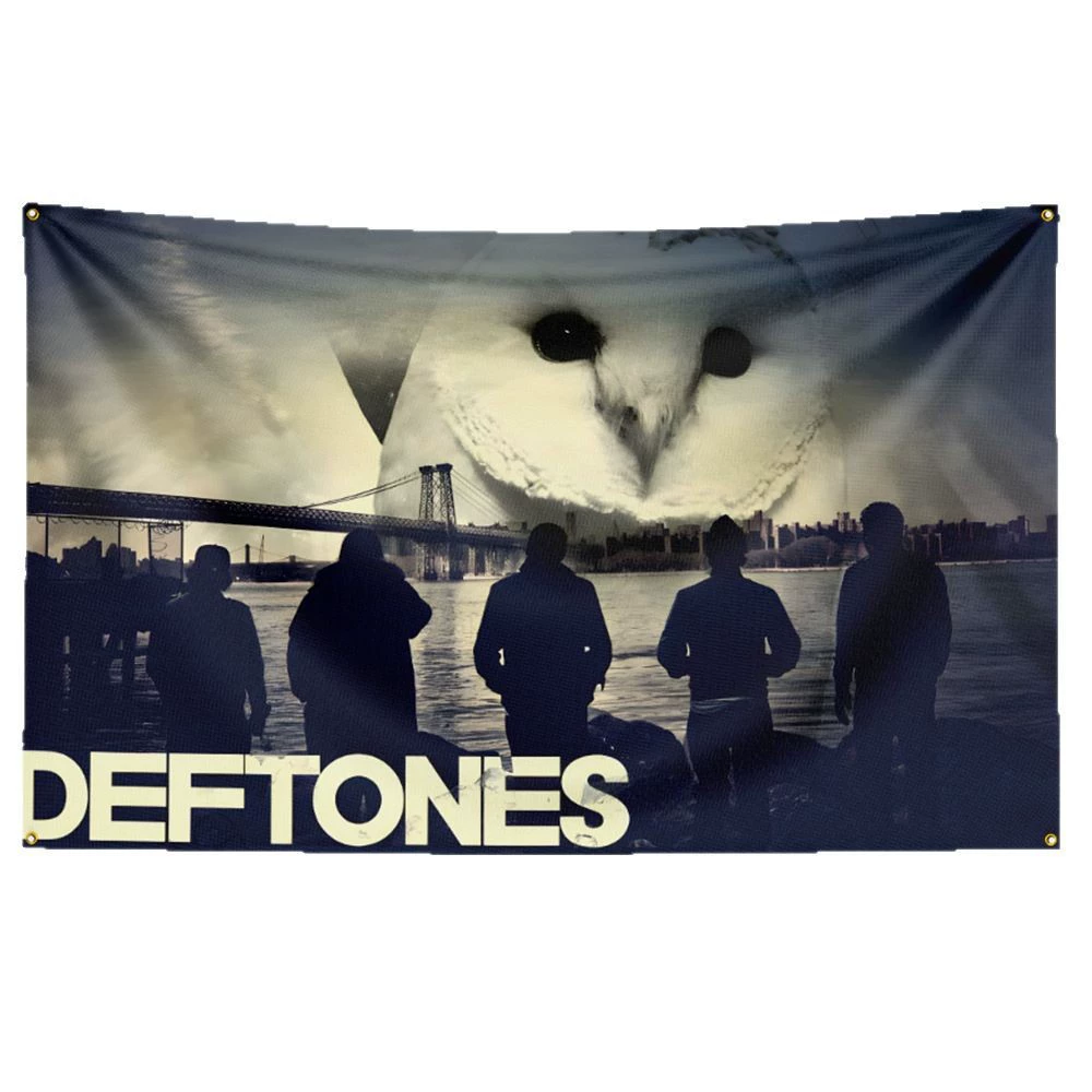 Флаг из полиэстера 3x5ft с дизайном Deftones Alternative Metal, декоративная баннер-атрибут