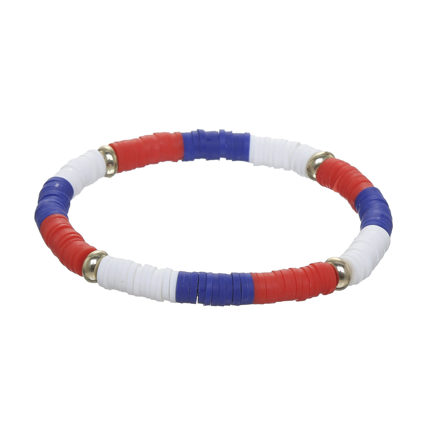 Wholesale Jewelry Ethnic Style Letter American Flag Soft Clay Bracelets display picture 3
