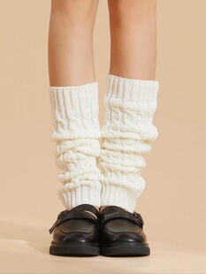 U 77582 White Sock Leg Warmer Jk Style ��ϵᘿ����� �羳���l