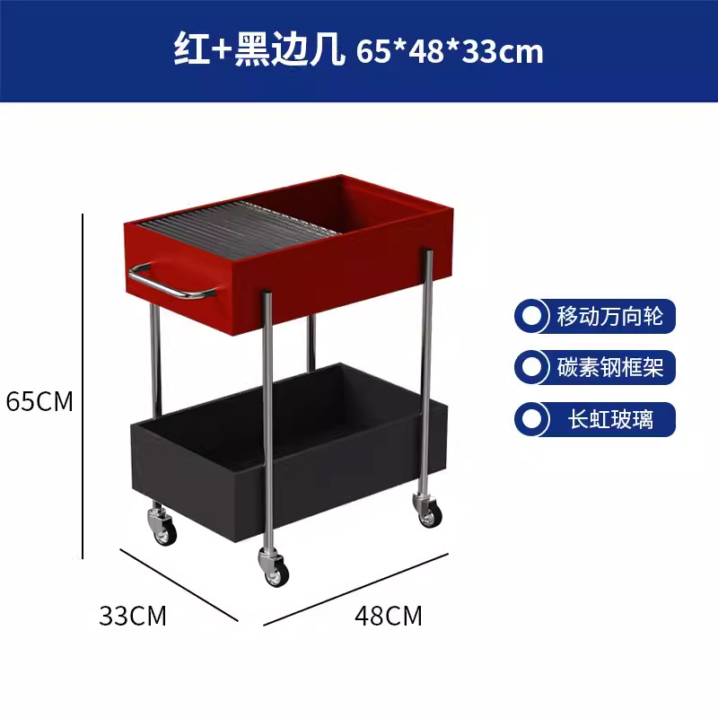 브레이크 휠로 업그레이드된 레드와 블랙 컬러 매칭 모델