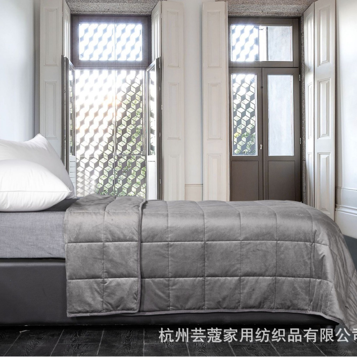 Manta de gravedad transfronteriza Amazon manta ponderada manta descompresión aliviar la ansiedad ayudar a mejorar el sueño aire acondicionado